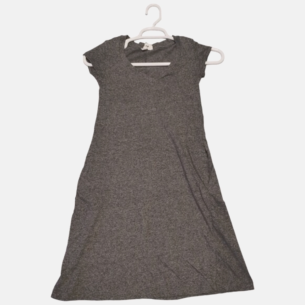 For The Republic Knit Shirt Dress Size XS‎ Brown Short Sleeve V-Neck Casual